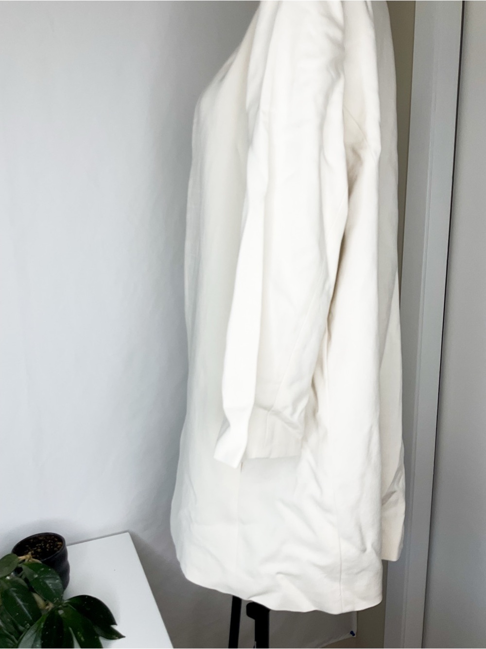 Eileen Fisher Cream Open-Front Jacket - Picture 10 of 12